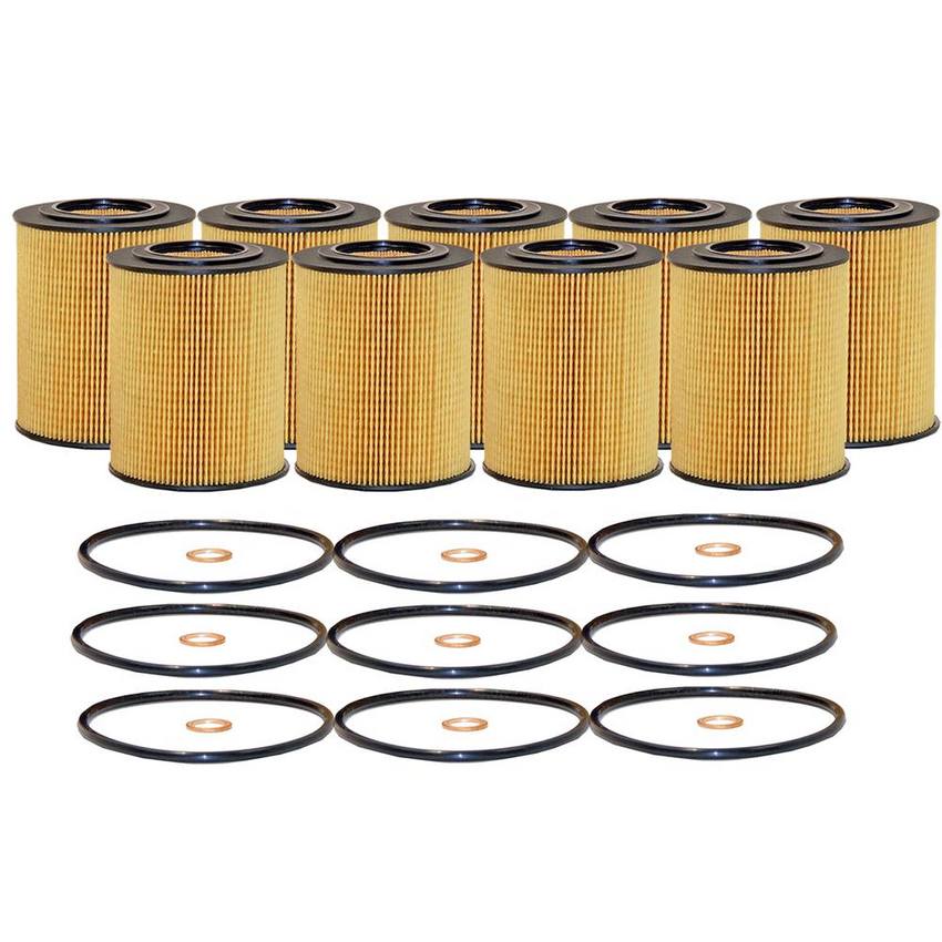 Engine Oil Filter Kit (Metal Free) (9 Pieces) Wix BM4156695KIT